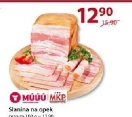 Slanina libova na opek maso uzeniny pisek