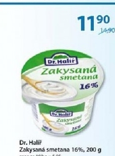 Smetana zakysana dr halir 16