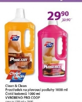 Cistici prostredek na podlahy clean clean