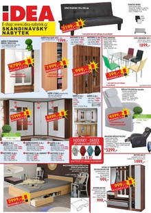 akční leták IDEA nábytek 15.5.2015-31.5.2015