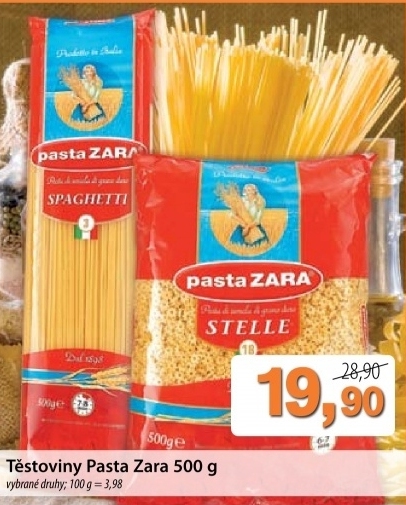 Testoviny pasta zara