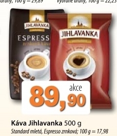 Kava mleta standard jihlavanka