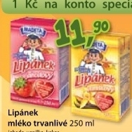 Napoj mleko ochucene lipanek