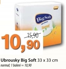 Ubrousky papirove normal big soft