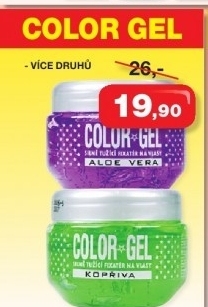 Gel na vlasy color gel