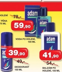 Voda po holeni adam