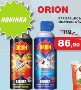 Sprej proti lezoucimu hmyzu bariera orion marca cz