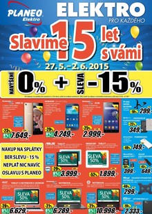 akční leták Planeo Elektro 27.5.2015-2.6.2015