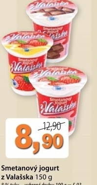 Jogurt smetanovy ochuceny z valasska