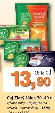 Caj zlaty salek