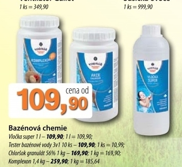 Chemie do bazenu vlocka super vodnar