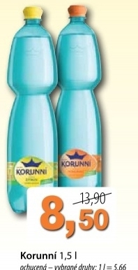 Voda ochucena korunni