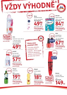 akční leták dm drogerie 27.5.2015-30.6.2015