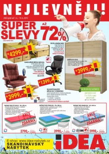 akční leták IDEA nábytek 1.6.2015-14.6.2015