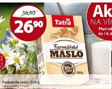 Maslo farmarske tatra