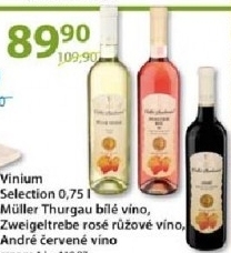 Vino muller thurgau vinium selection velke pavlovice