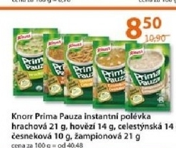 Polevka instantni prima pauza knorr
