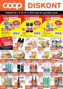 akční leták COOP 1.6.2015-14.6.2015