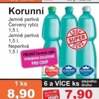 Voda ochucena korunni