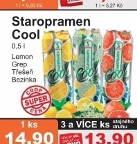 Pivo ochucene cool staropramen