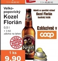 Pivo polotmavy lezak florian velkopopovicky kozel