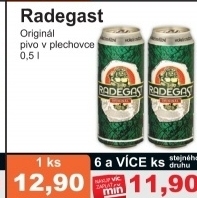 Pivo svetle vycepni 10 radegast