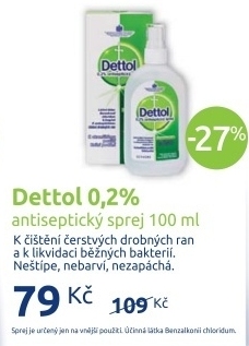 Sprej antisepticky dettol