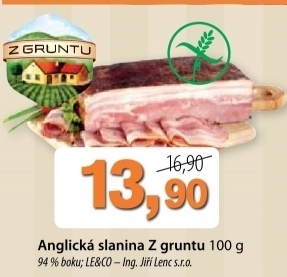 Slanina anglicka z gruntu