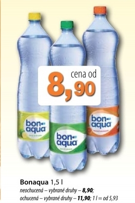 Voda ochucena bonaqua