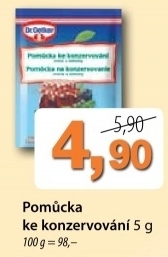 Pomucka pri konzervovani dr oetker