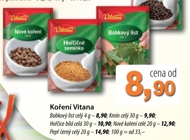 Koreni bobkovy list cely vitana