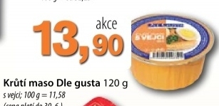 Maso kruti s vejci dle gusta