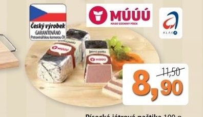 Pastika jatrova pisecka maso uzeniny pisek