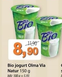 Jogurt bio via olma