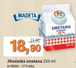Smetana ke slehani jihoceska madeta 33