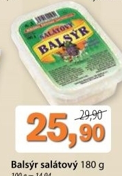Syr balsyr salatovy mlekarna zirovnice
