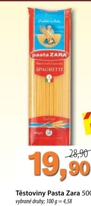 Testoviny pasta zara