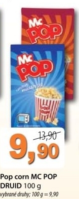 Popcorn do mikrovlnky mcpop druid