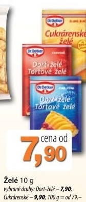 Zele dortove dr oetker