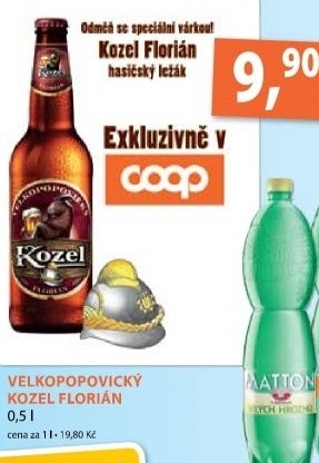 Pivo polotmavy lezak florian velkopopovicky kozel