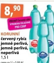Voda ochucena korunni