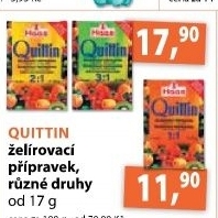 Cukr zelirovaci quittin haas