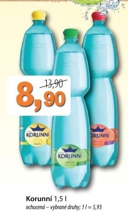 Voda ochucena korunni