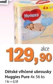 Ubrousky vlhcene detske huggies