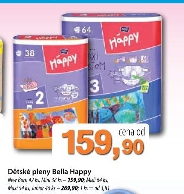 Pleny detske happy bella