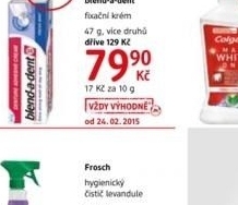 Krem fixacni na zubni protezu blend a dent