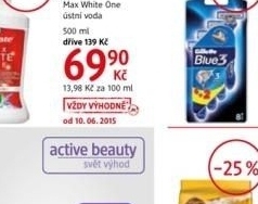 Ustni voda max white one colgate
