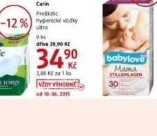 Vlozky damske probiotic carine