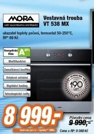 mora vestavná trouba vt 538 mx