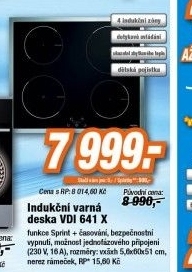 indukční varná deska vdi 641x